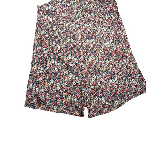 Vintage Caroline Wells II Floral Sleeveless Button Front Shirt Dress 22 - Picture 3 of 6